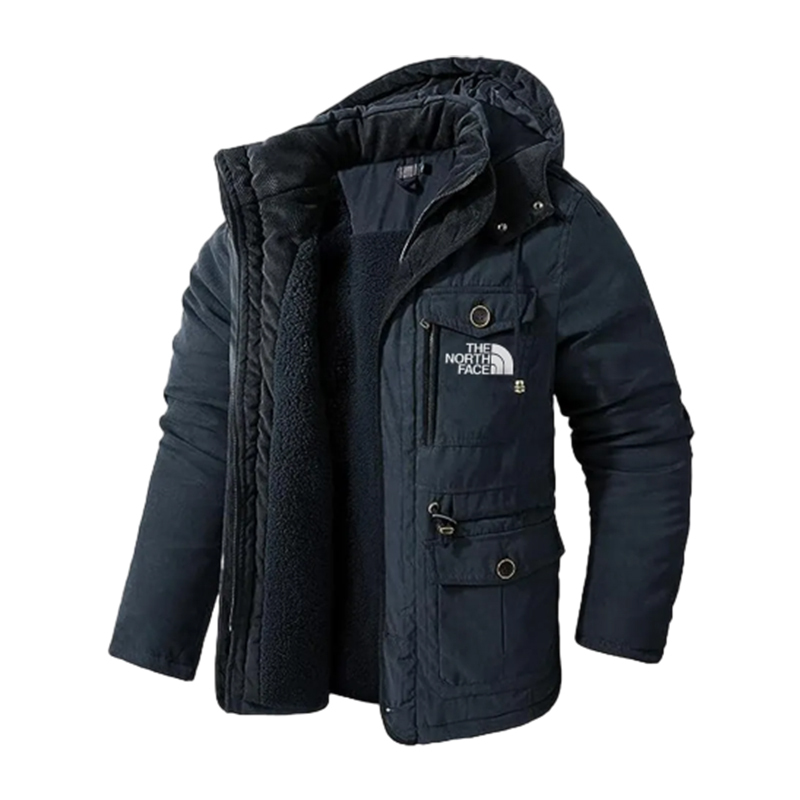 The Noqdfrth Face-Veste épaisse unie pour homme