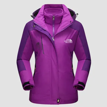 The Noqdfrth Face-Veste de ski d'hiver 3 en 1 pour femme