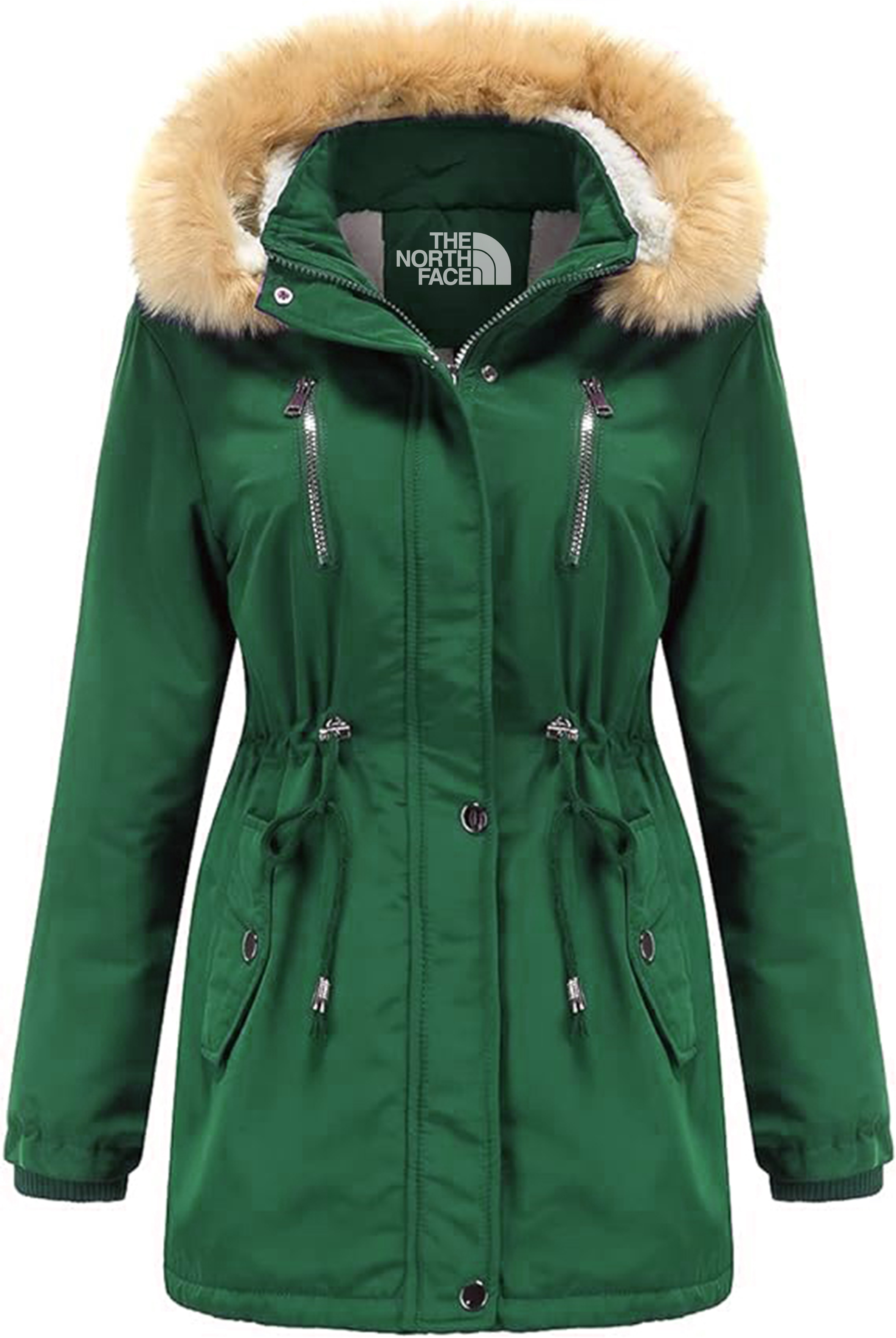 Winter Hooded Zip-Up Parka Jacket-WOMEN'S