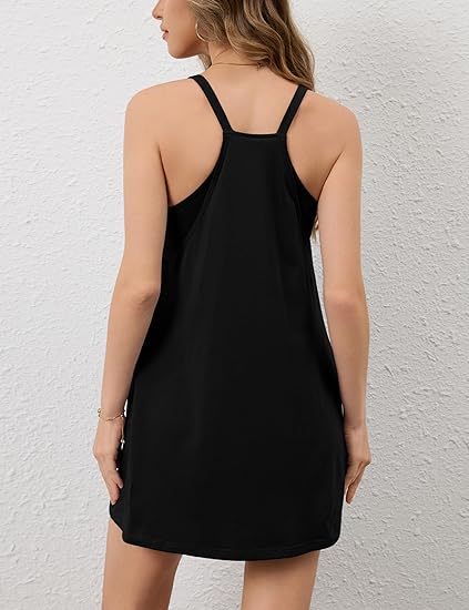 Women's summer square neck sleeveless dress