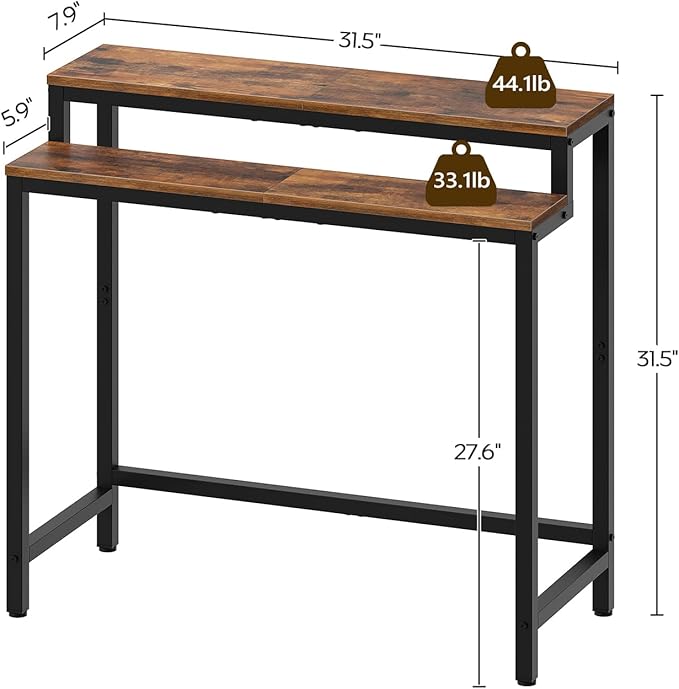 High Base Double Room Narrow Console Table