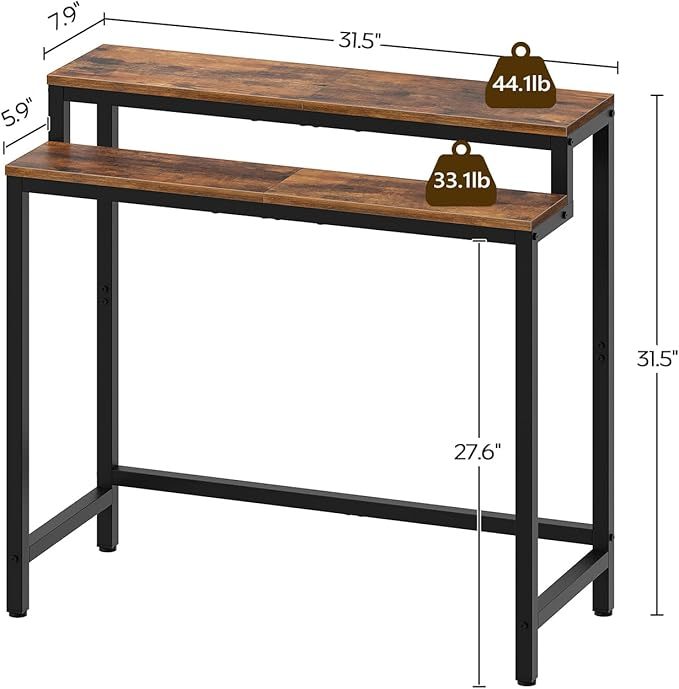 High Base Double Room Narrow Console Table