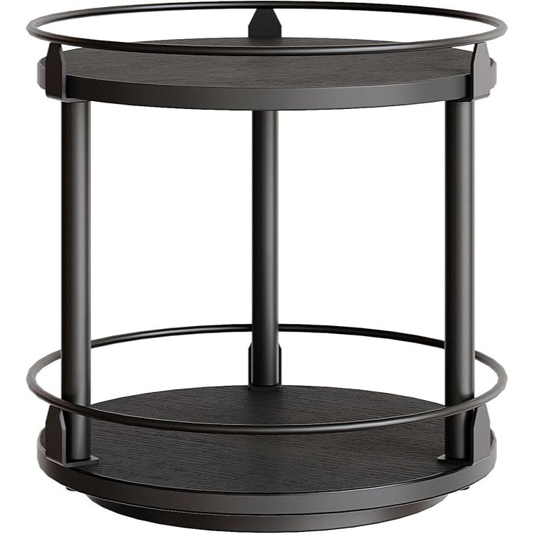 Double-layer spice turntable storage rack