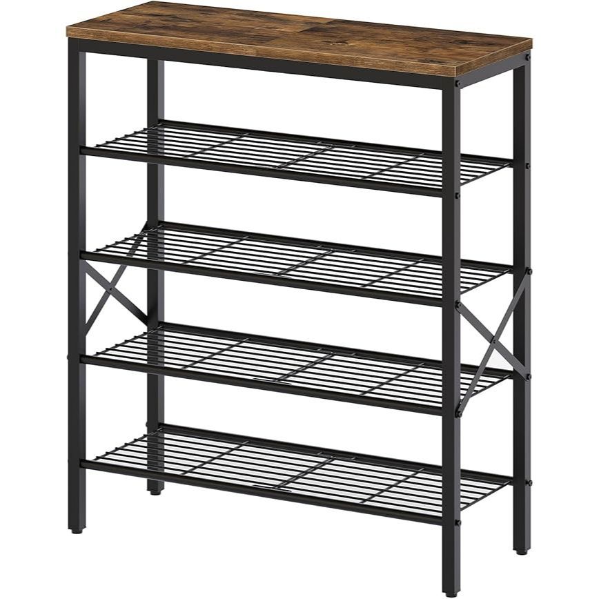 5-layer metal storage shoe rack