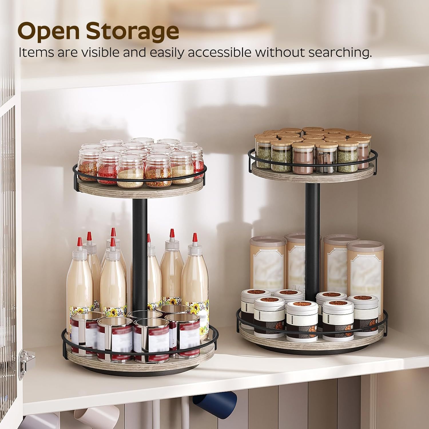 2-Tier Rotating Lazy  Spice Rack