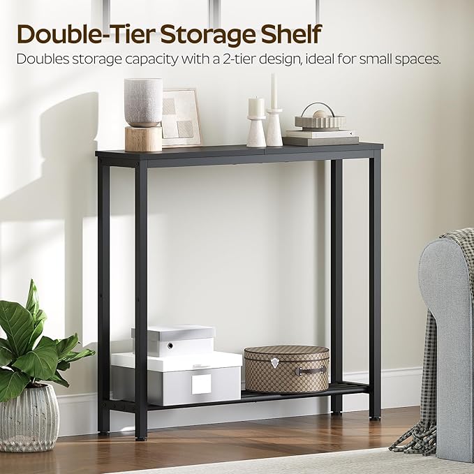2-Tier Narrow Console Table