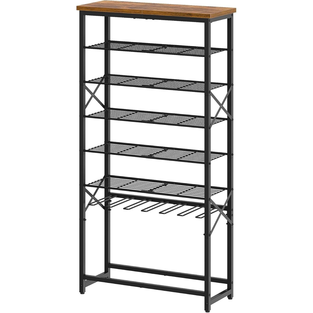 7-tier freestanding wide shoe rack