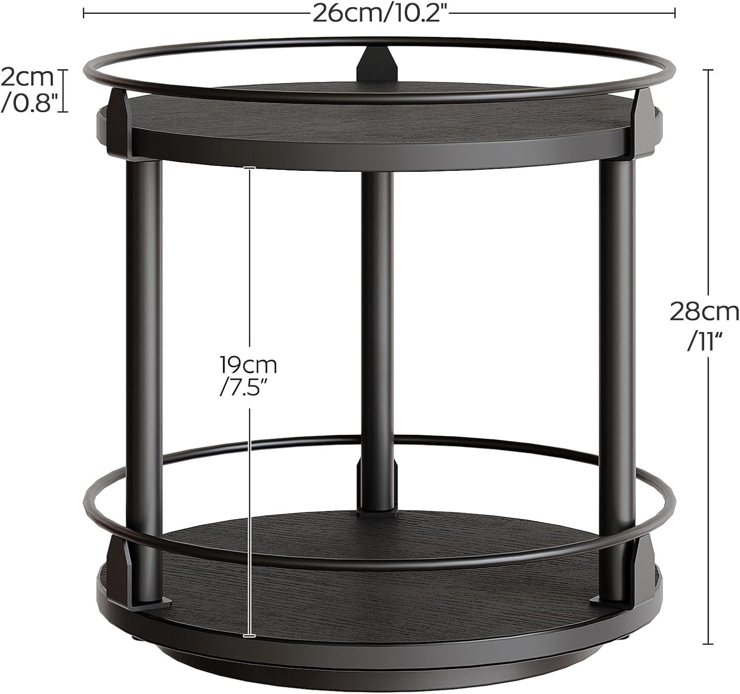 Double-layer spice turntable storage rack