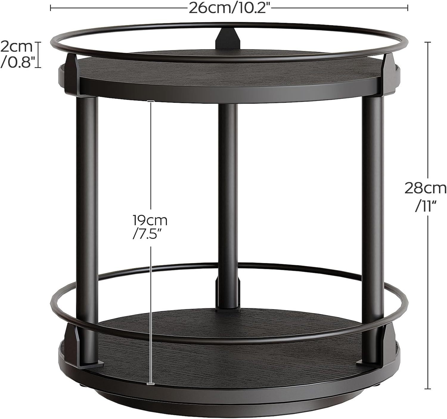 Double-layer spice turntable storage rack