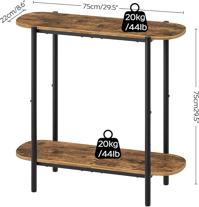 Double-chamber narrow display control table