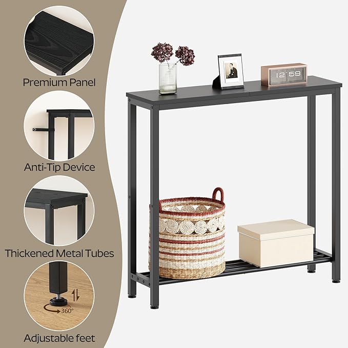 2-Tier Narrow Console Table