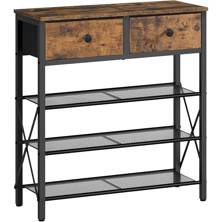 4-layer shoe rack with drawers