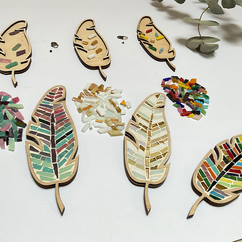 DIY Mosaic Feather Kit
