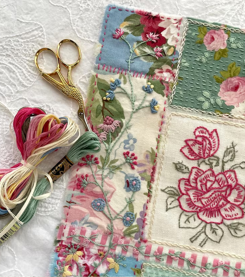 Forget Me Not Slow Stitch & Embroidery Kit