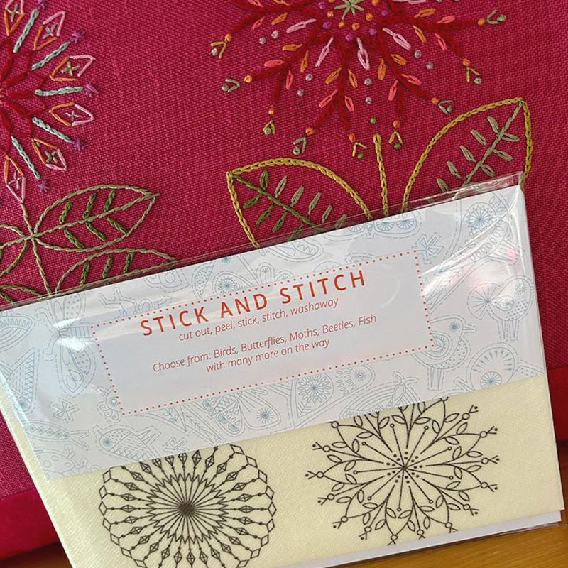 Water soluble embroidery transfers