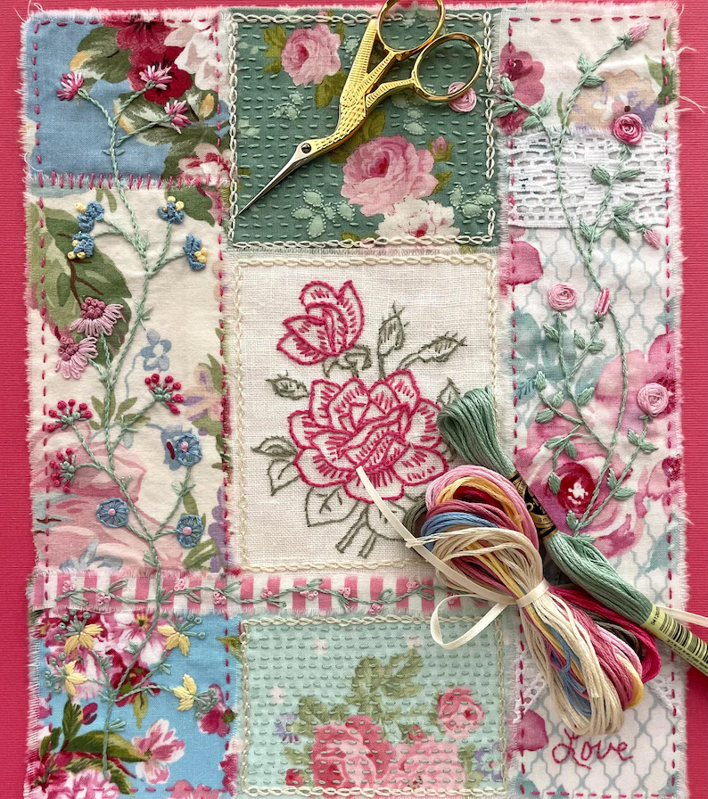 Forget Me Not Slow Stitch & Embroidery Kit