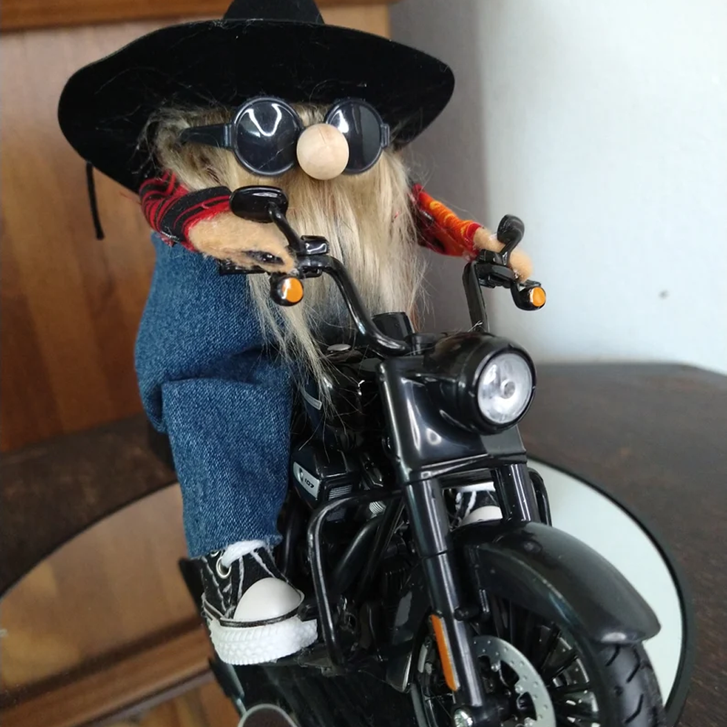 Motorcycle Riding Gnome