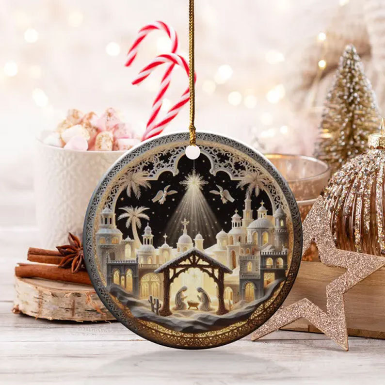 Unique Nativity Scene Ornament