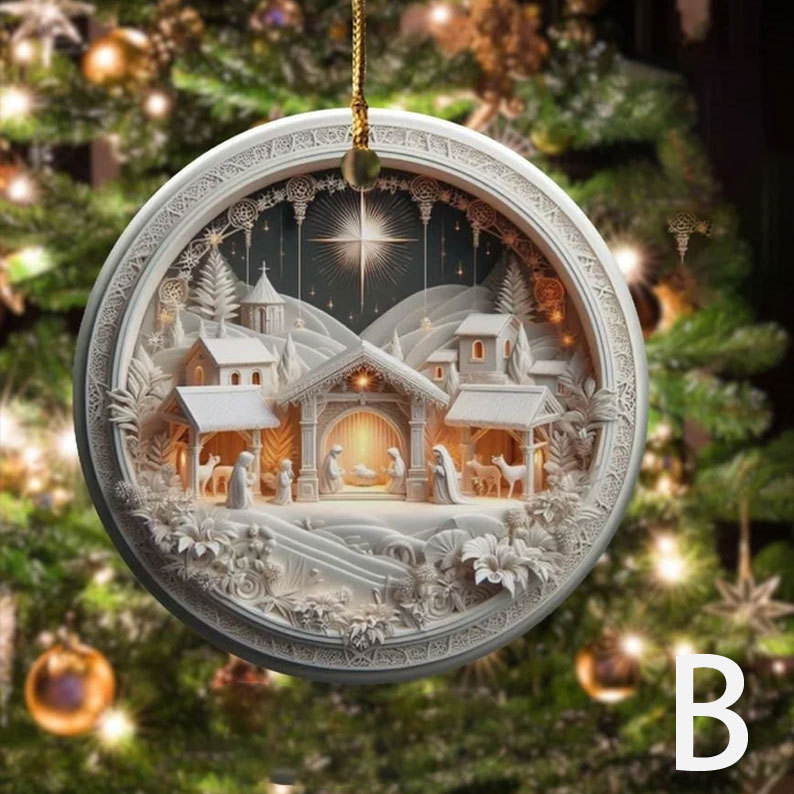 Unique Nativity Scene Ornament