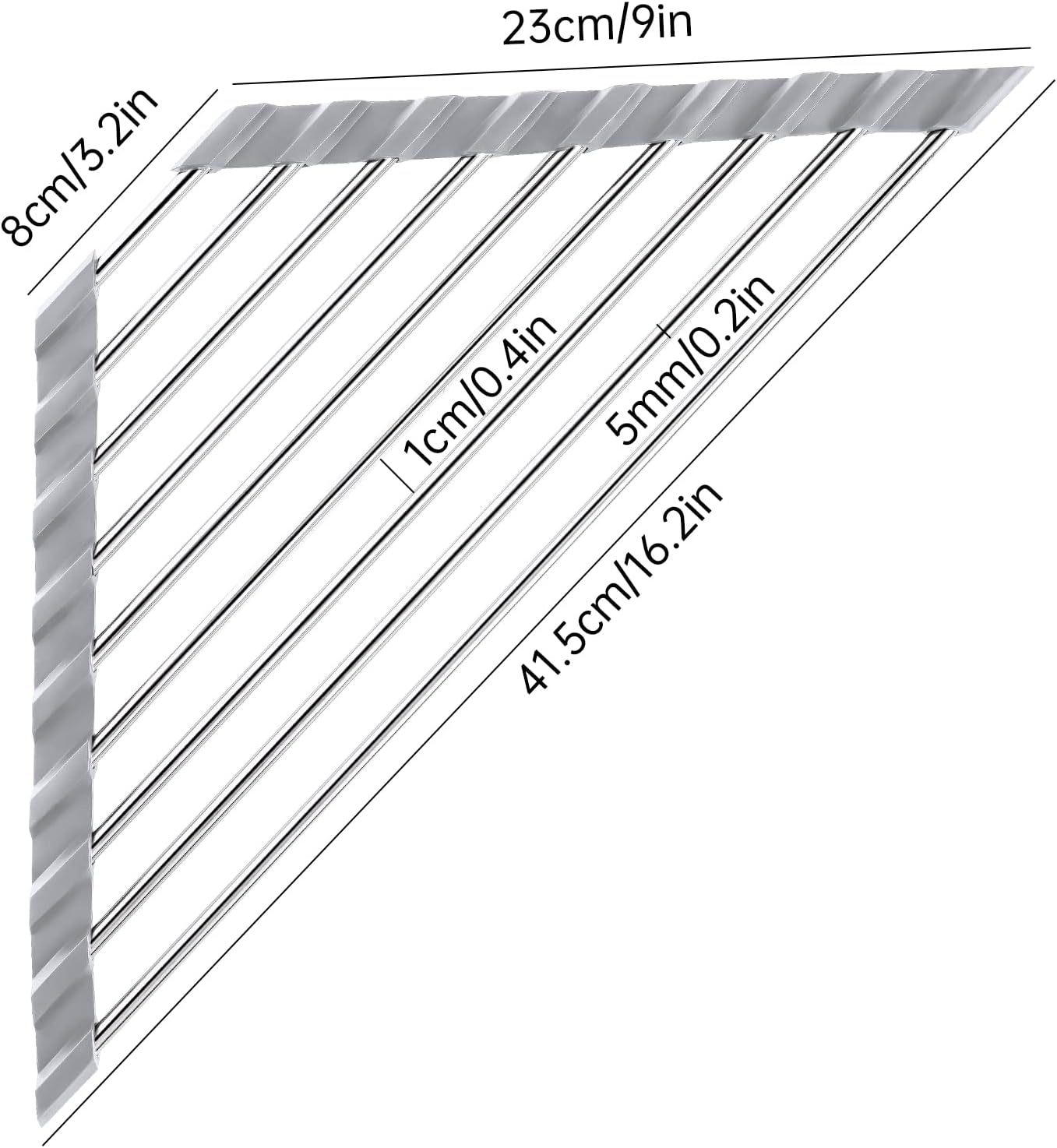 Triangle Roll-Up Sink Drainer