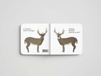 📚🦌 Whitetail, Whitetail, What Do You See? — Rounded-Corner & Reinforced Children‘s Book for the Hunting Family by Mueller Optics