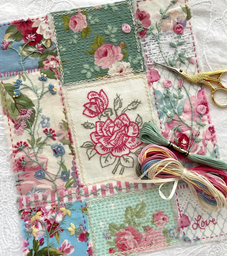 Forget Me Not Slow Stitch & Embroidery Kit