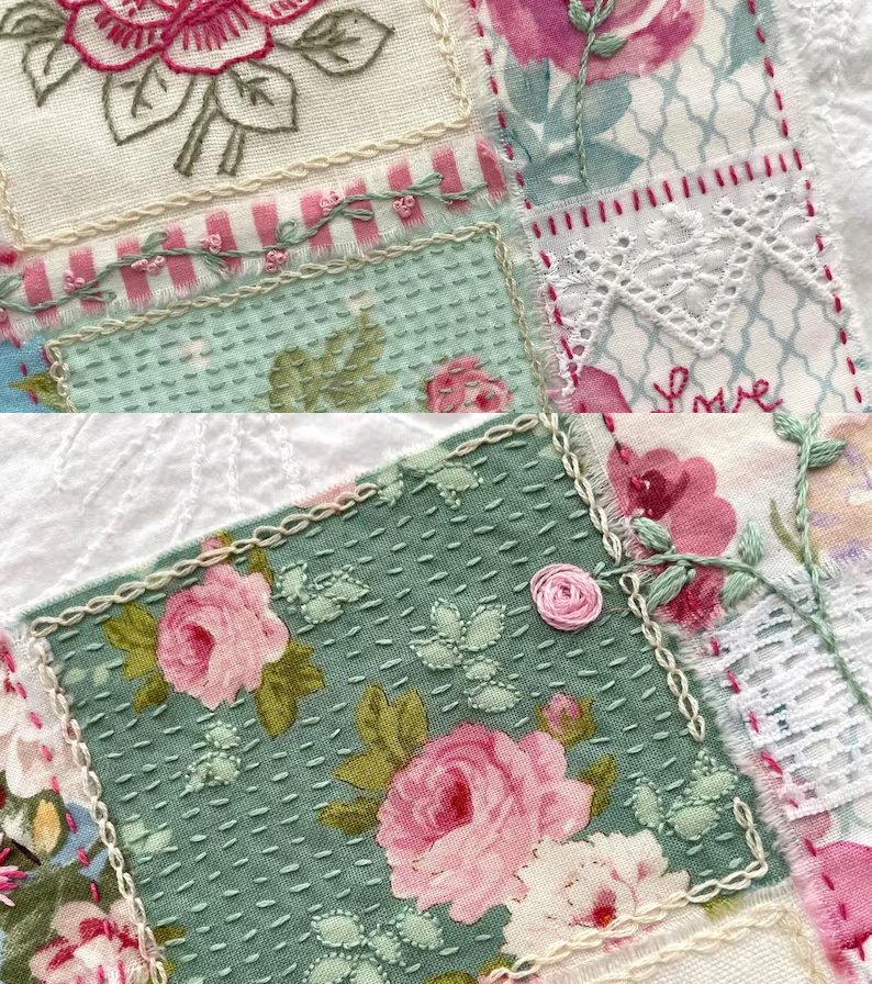 Forget Me Not Slow Stitch & Embroidery Kit