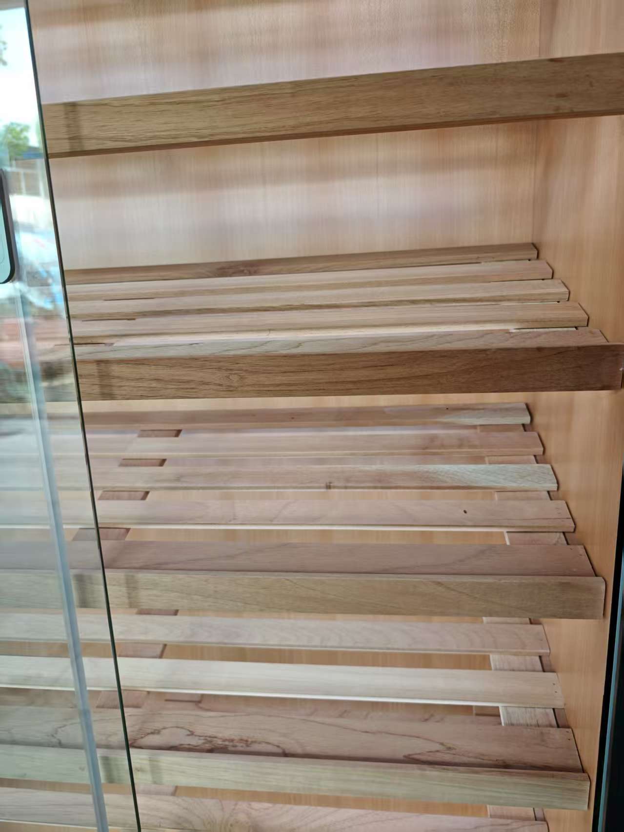 Black Spanish Cedar Sliding-Door Cigar Cabinet