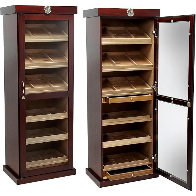 Single Door Cigar Cabinet