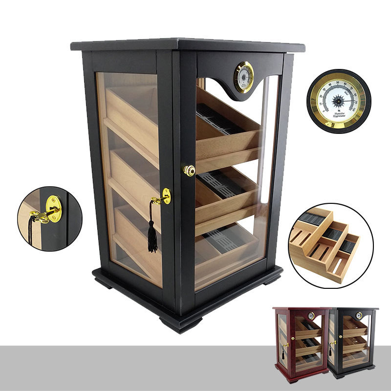 Mini Black Cigar Cabinet