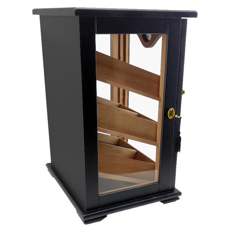 Mini Black Cigar Cabinet
