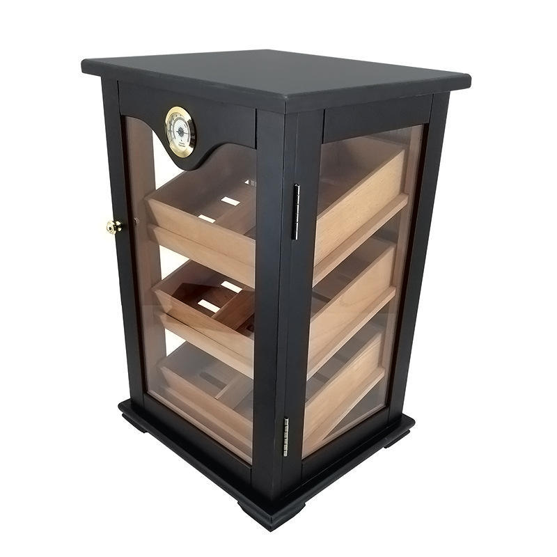 Mini Black Cigar Cabinet
