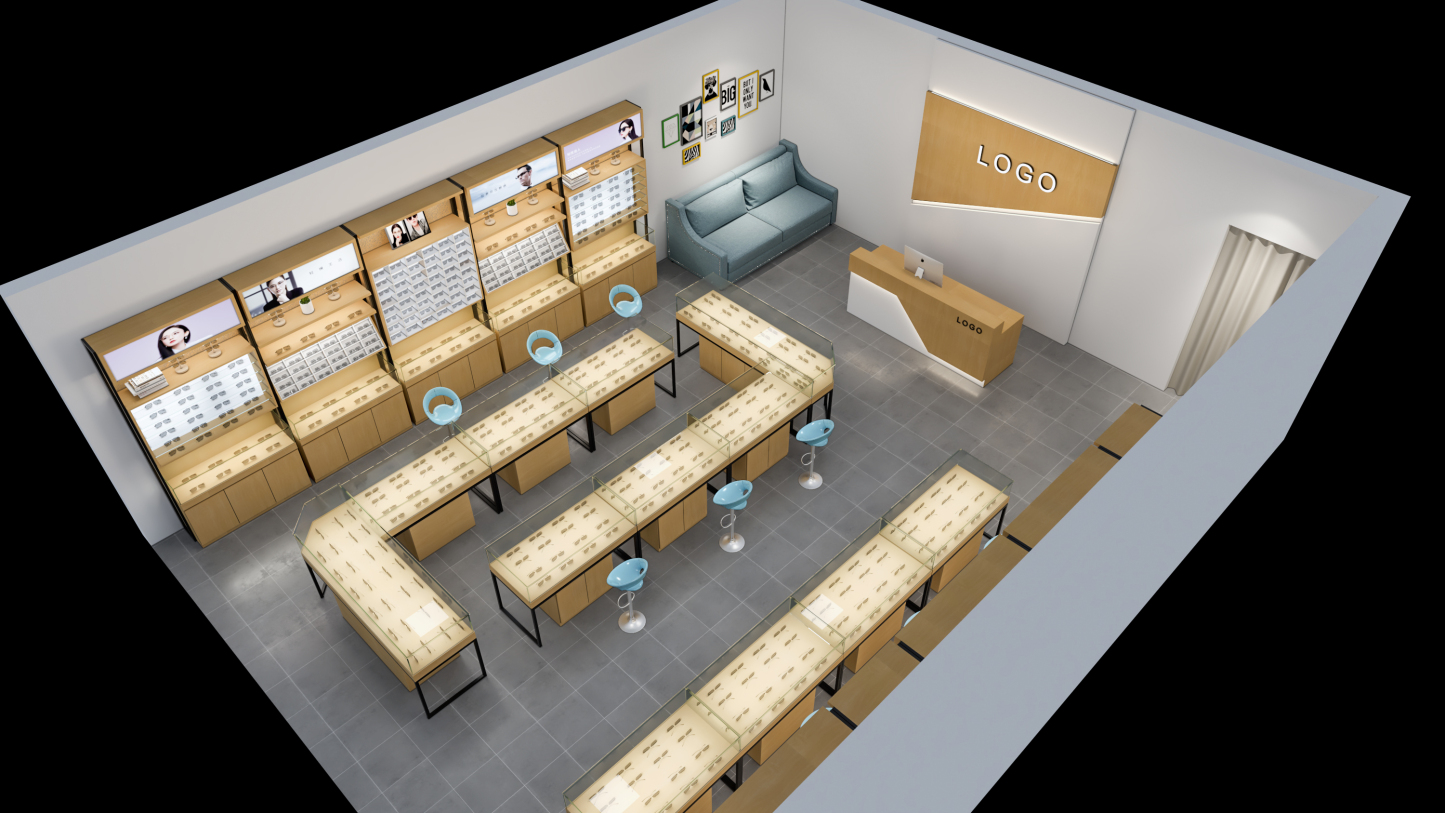 Custom Eyewear Display Cabinet