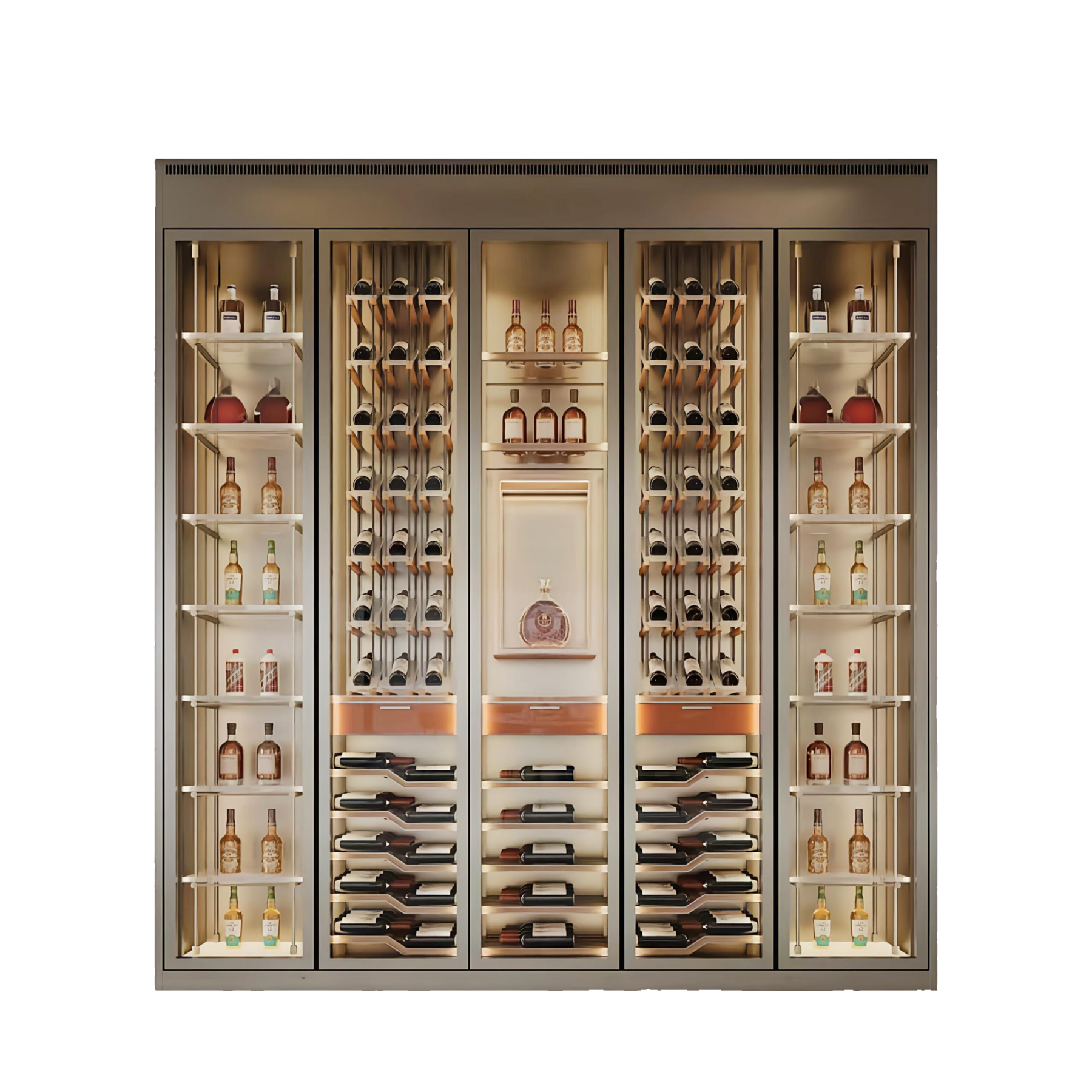 Custom Luxury Climate-Controlled Wine Cabinet