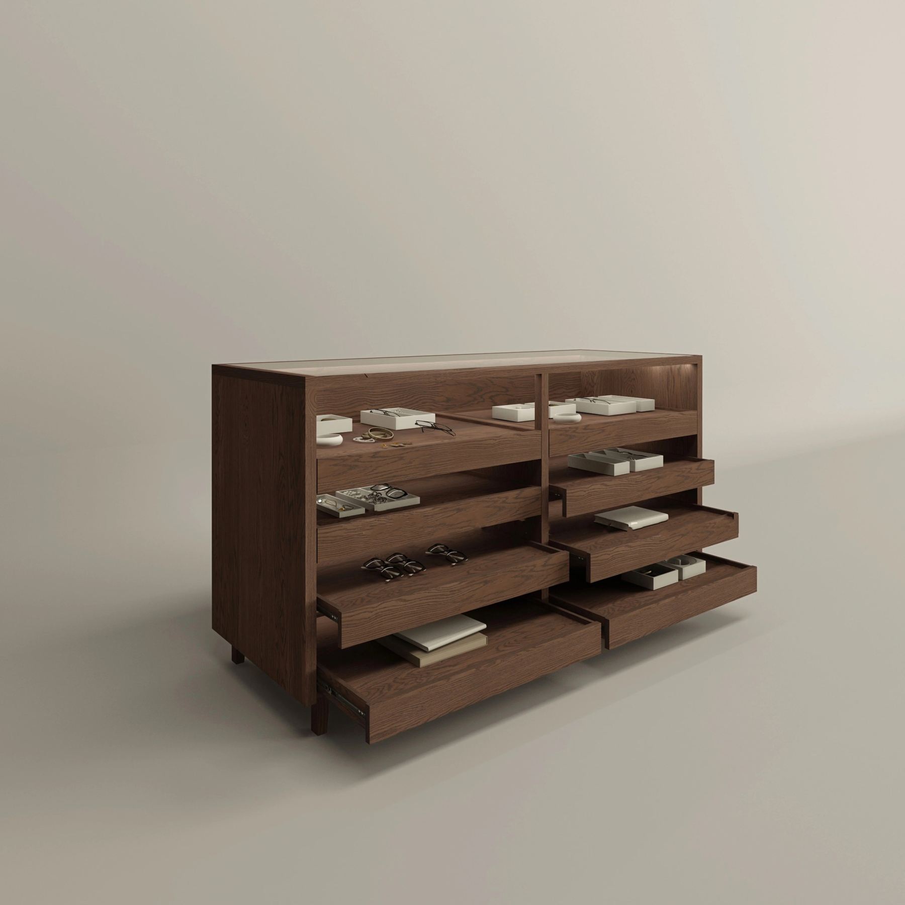 Custom Eyewear Display Cabinet