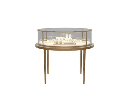 Custom Luxury Jewelry Island Showcase