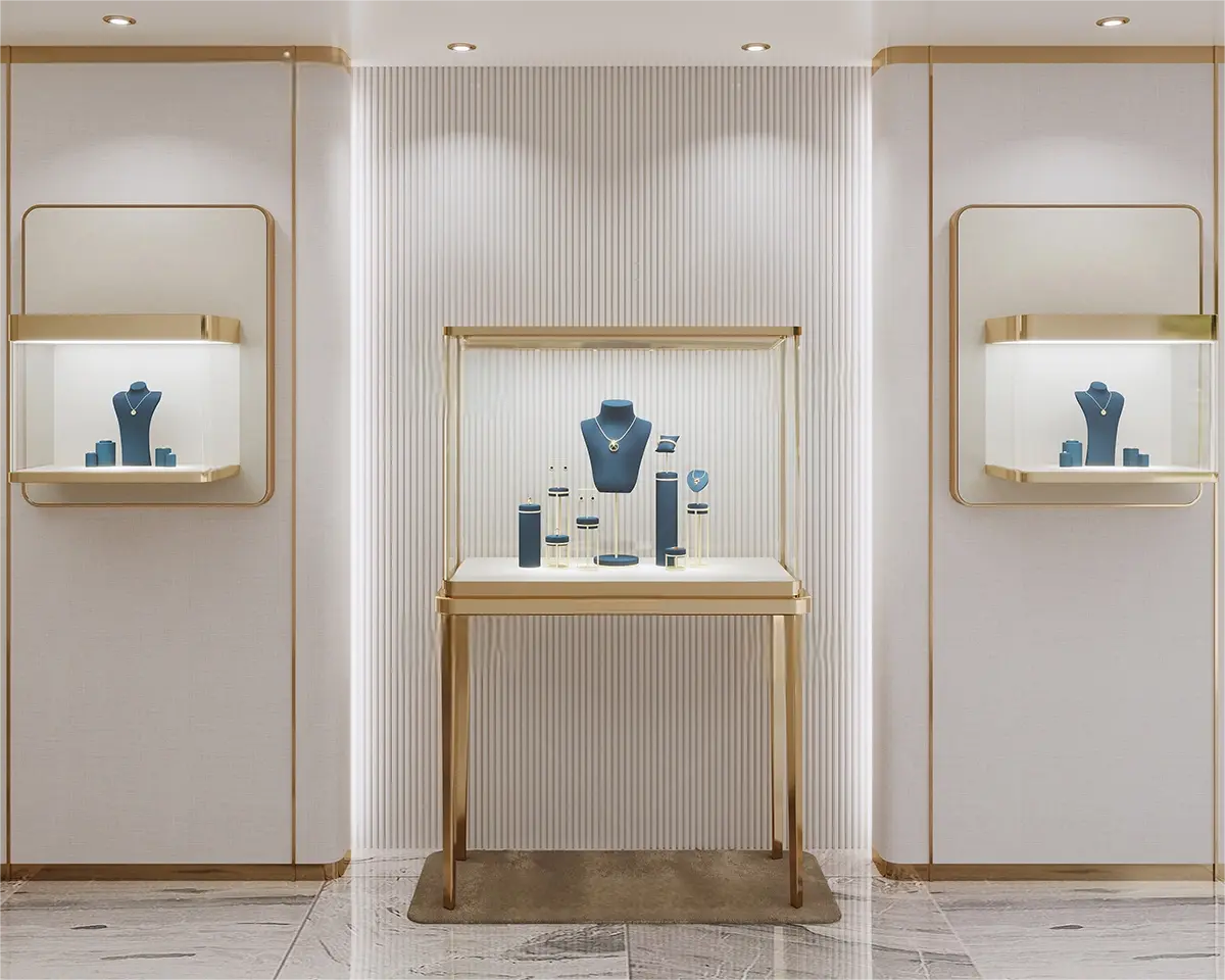 Custom Luxury Jewelry Tall Display Cabinet