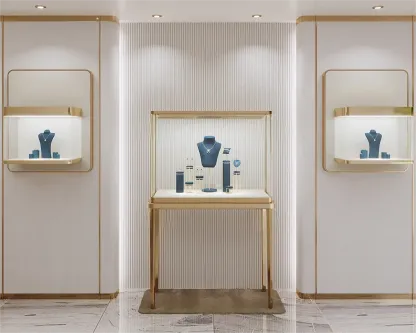 Custom Luxury Jewelry Tall Display Cabinet