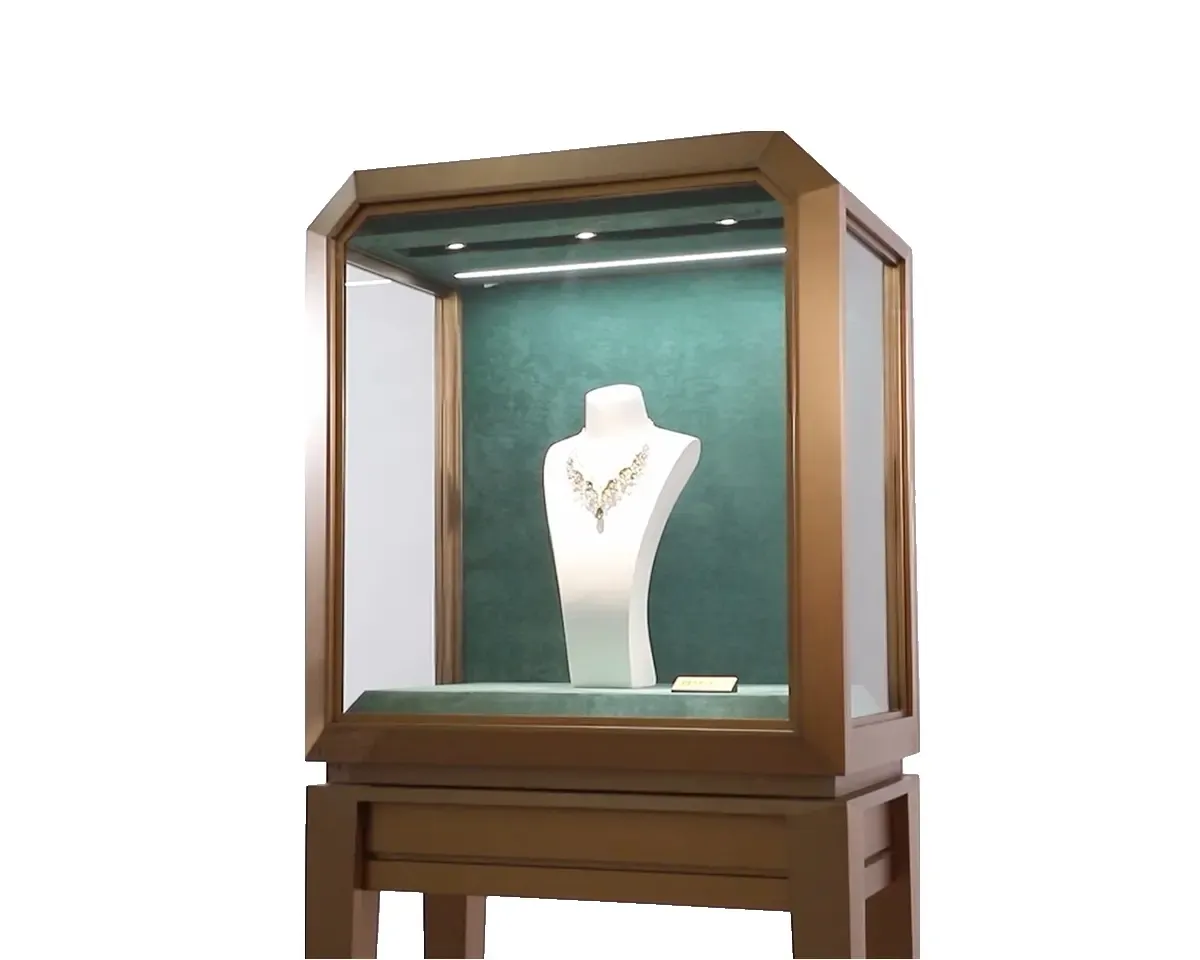 Custom Luxury Jewelry Tall Display Cabinet