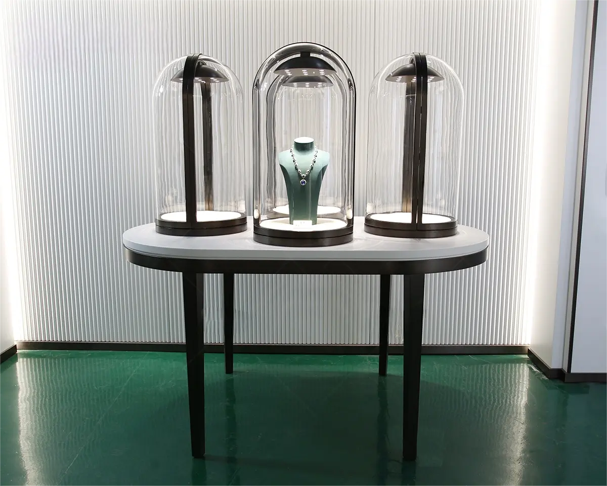 Custom Luxury Jewelry Island Showcase