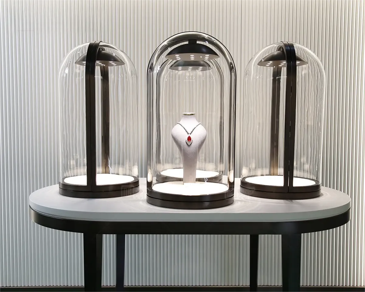 Custom Luxury Jewelry Island Showcase