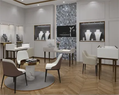 Custom Luxury Jewelry Wall Display Cabinet