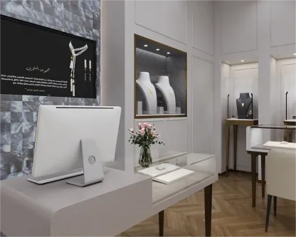 Custom Luxury Jewelry Wall Display Cabinet