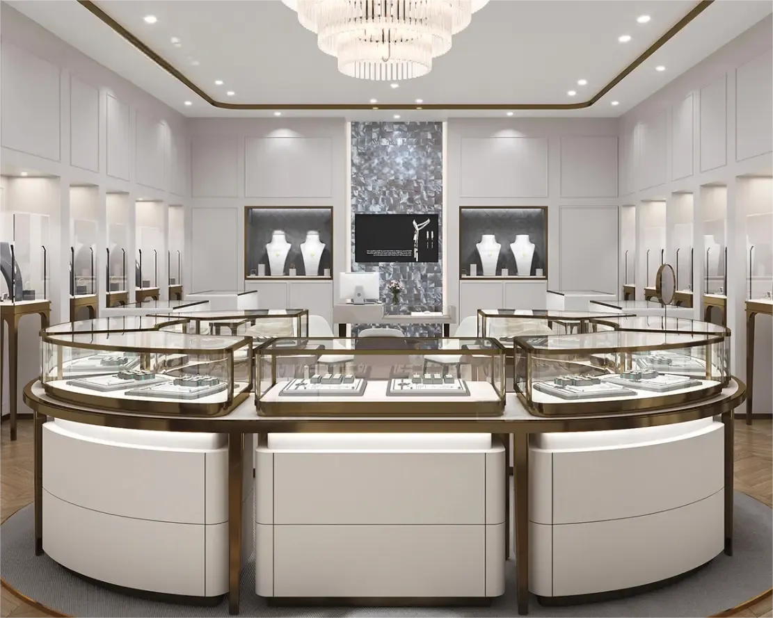 Custom Luxury Jewelry Wall Display Cabinet