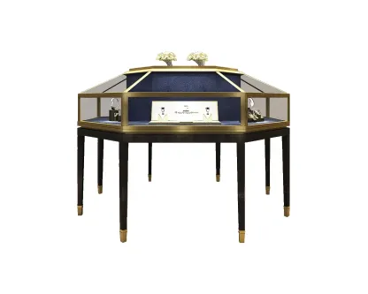 Custom Luxury Jewelry Island Showcase