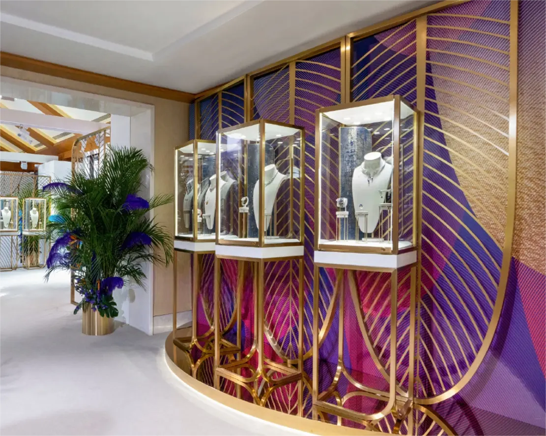 Custom Luxury Jewelry Tall Display Cabinet