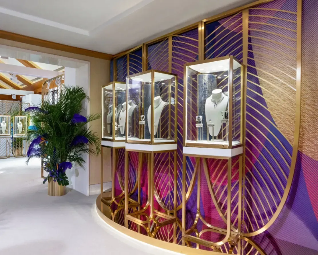 Custom Luxury Jewelry Tall Display Cabinet