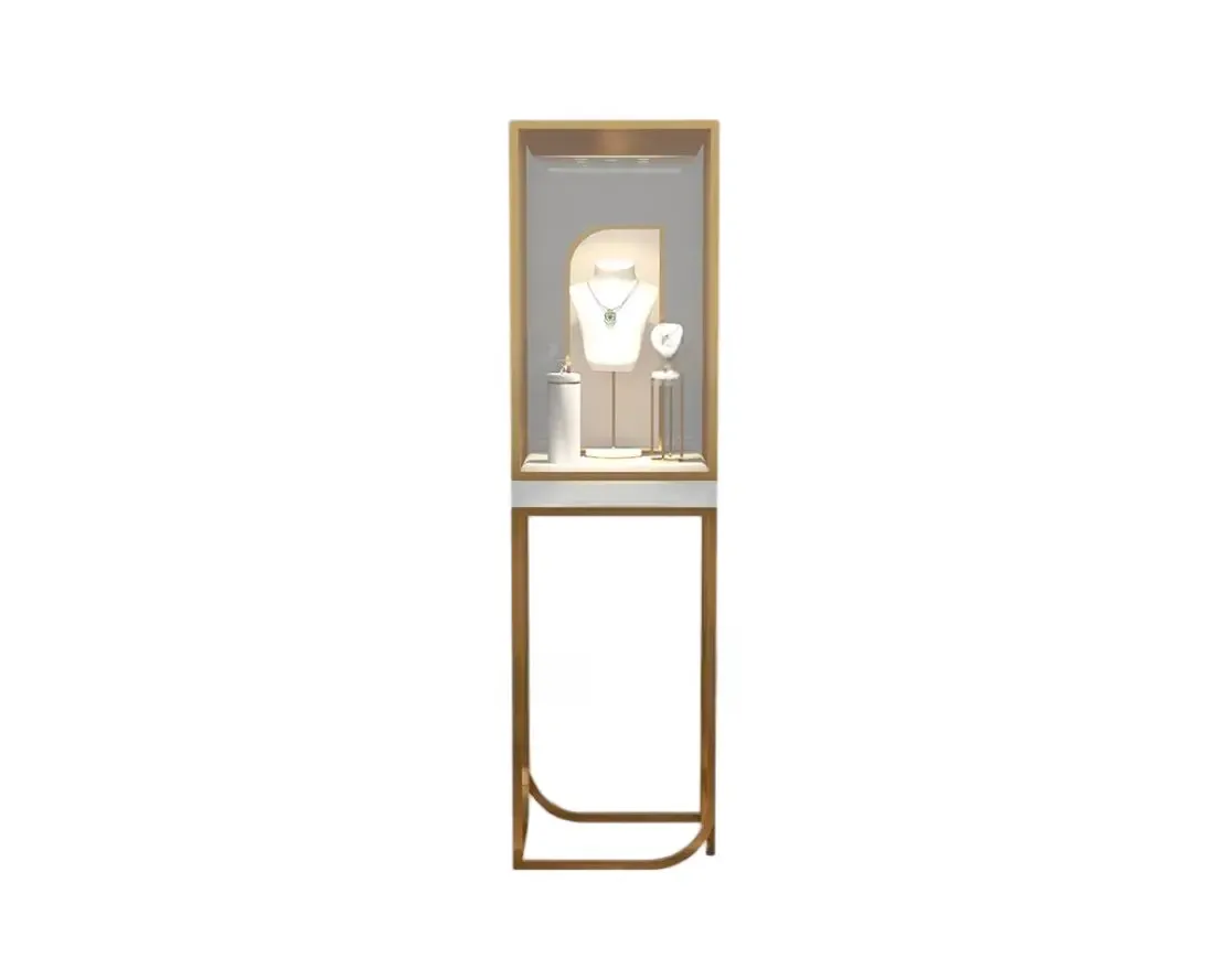 Custom Luxury Jewelry Tall Display Cabinet