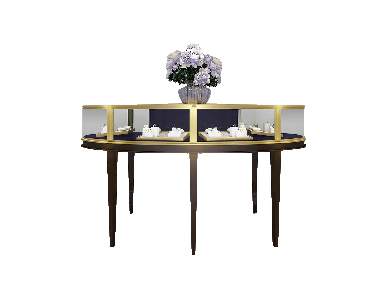 Custom Luxury Jewelry Island Showcase