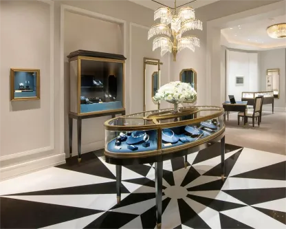 Custom Luxury Jewelry Island Showcase